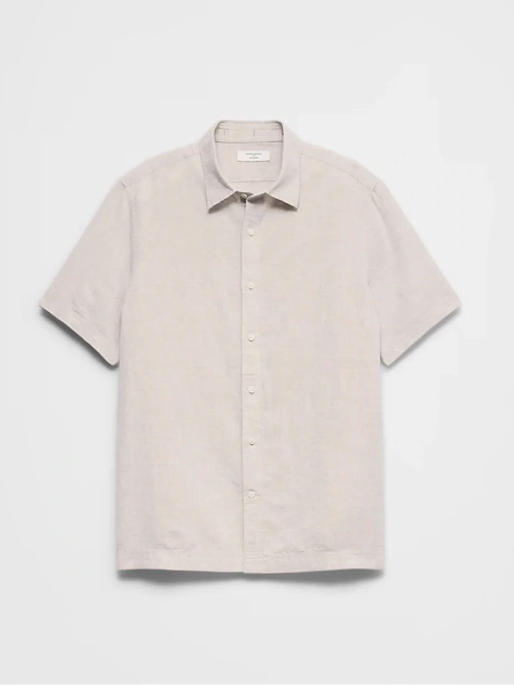 Banana Republic Men's Short-Sleeve Button-Down Linen Blend Shirt Size L